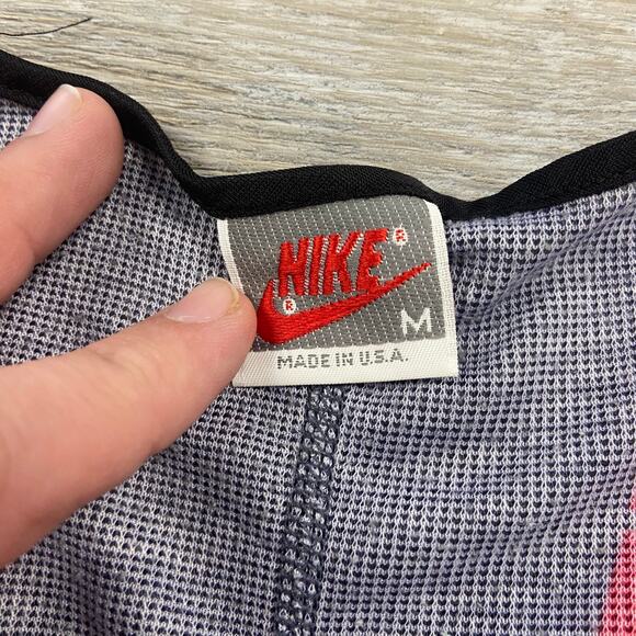 Vintage 80s 90s White Red Mens M Tank‎ Top Spellout Swoosh Sporty Gym Muscle Tee - Picture 4 of 9